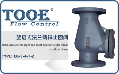 旋啟式法蘭鑄鐵止回閥