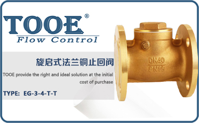 旋啟式法蘭銅止回閥