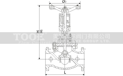 手動平衡閥尺寸圖 手動平衡閥尺寸圖