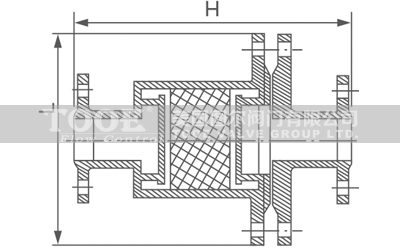 礫石阻火器結(jié)構(gòu)尺寸CAD 礫石阻火器結(jié)構(gòu)尺寸CAD