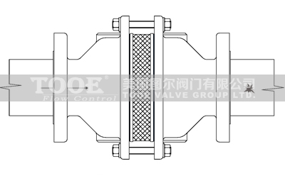 阻爆燃型管道阻火器結(jié)構(gòu)尺寸CAD圖紙 阻爆燃型管道阻火器結(jié)構(gòu)尺寸CAD圖紙