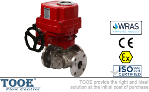 法蘭電動三通球閥 法蘭電動三通球閥