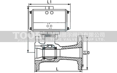 氣動(dòng)高溫球閥結(jié)構(gòu)尺寸CAD圖紙 氣動(dòng)高溫球閥結(jié)構(gòu)尺寸CAD圖紙