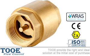 立式絲扣銅單向閥 立式絲扣銅單向閥