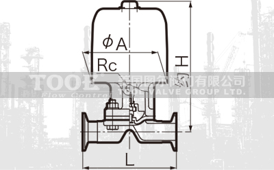 氣動(dòng)衛(wèi)生級(jí)隔膜閥結(jié)構(gòu)尺寸CAD圖紙 氣動(dòng)衛(wèi)生級(jí)隔膜閥結(jié)構(gòu)尺寸CAD圖紙